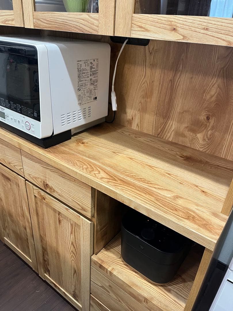 LOWYA 耐震ラッチ付き食器棚 120cm