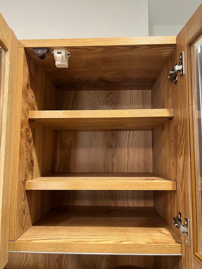 LOWYA 耐震ラッチ付き食器棚 120cm