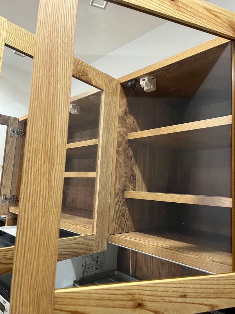 LOWYA 耐震ラッチ付き食器棚 120cm