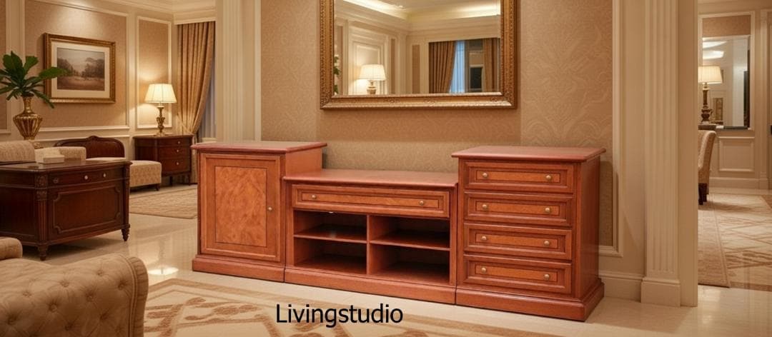 イタリア テレビボード テレビ台 AVボード 幅229cm 象嵌 5000C