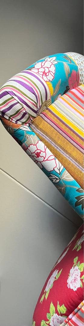 和風パッチワークデザイン椅子