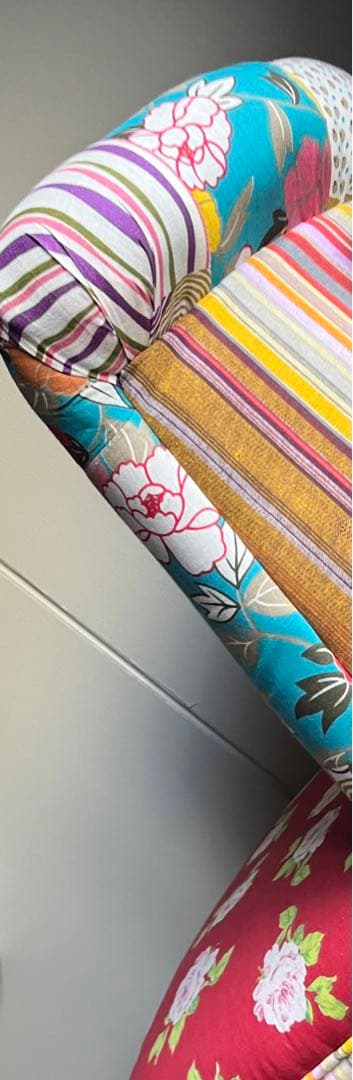 和風パッチワークデザイン椅子