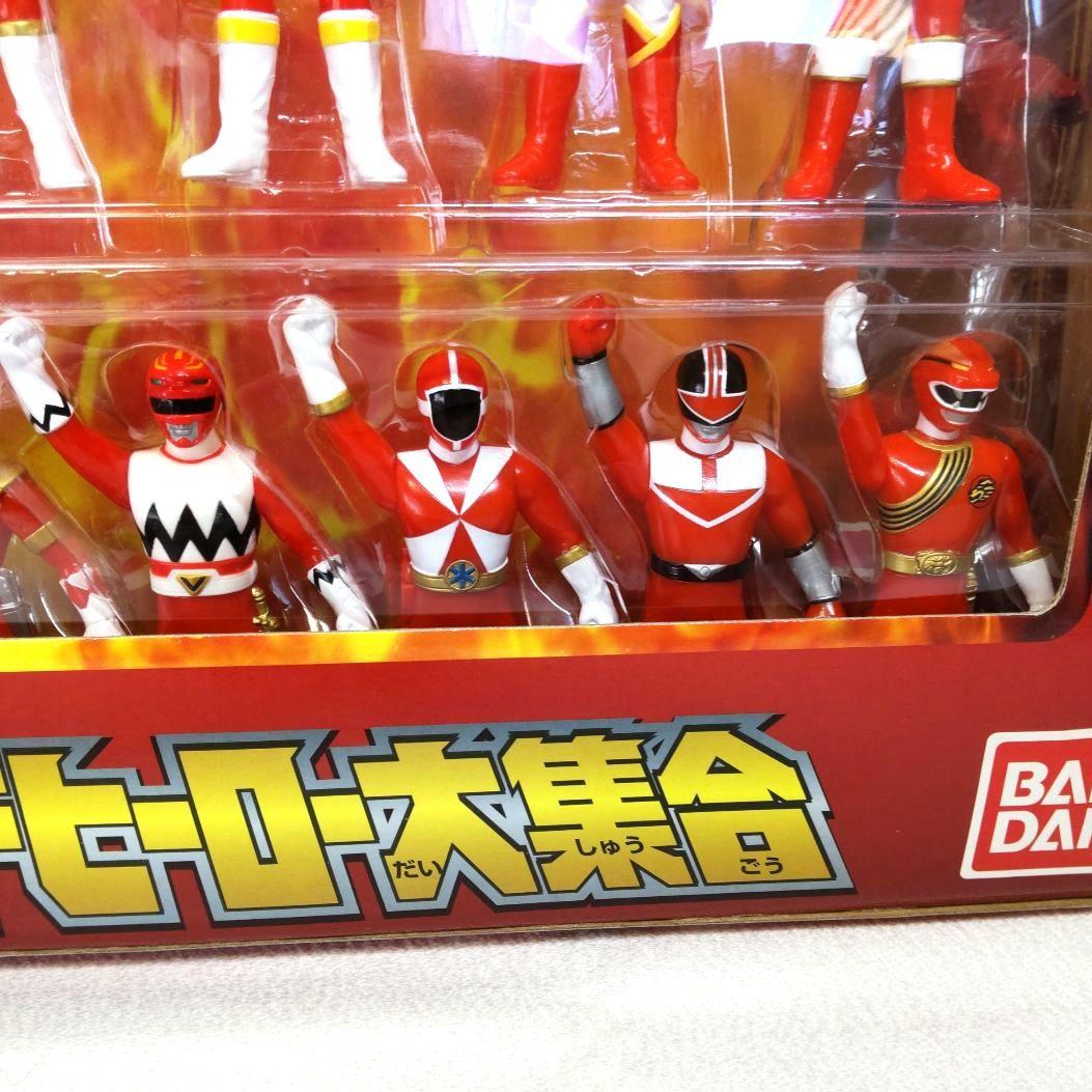 〈新品未開封〉ソフビ 25戦隊レッドヒーロー大集合&スペシャル5レッドセット
