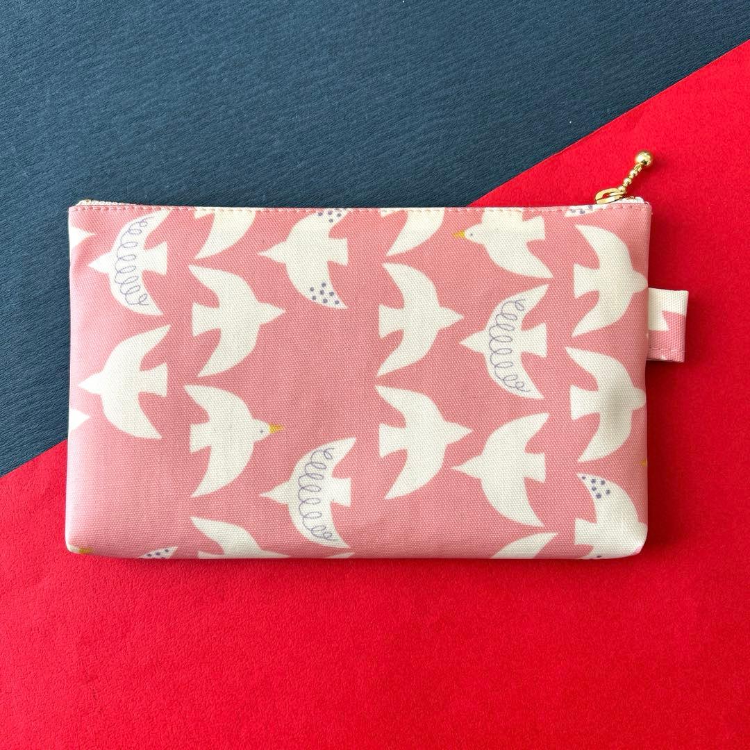 721 ポーチ（空へ-ピンク） ハンドメイド ラミネート ポーチ - メルカリ