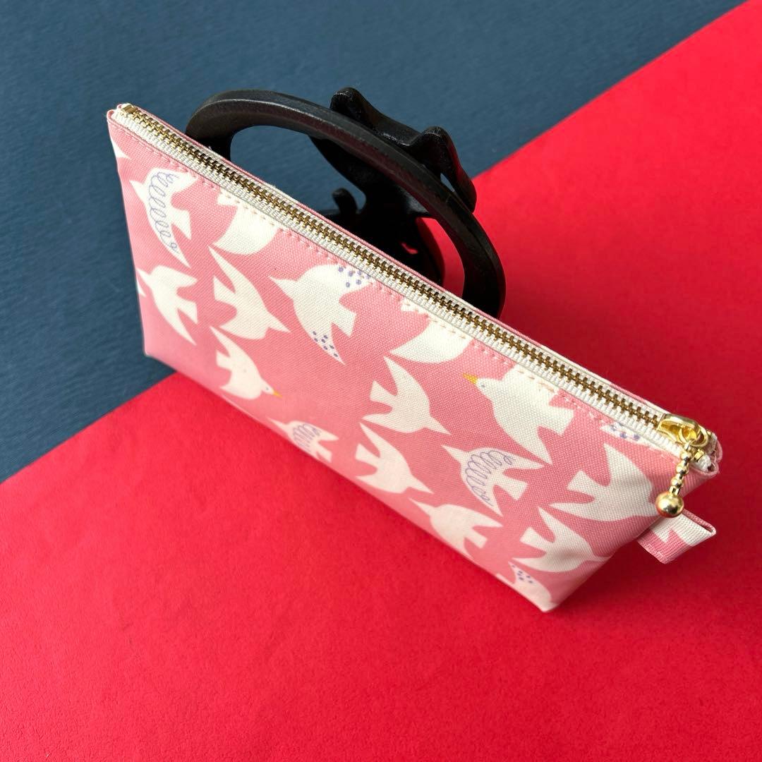 721 ポーチ（空へ-ピンク） ハンドメイド ラミネート ポーチ - メルカリ