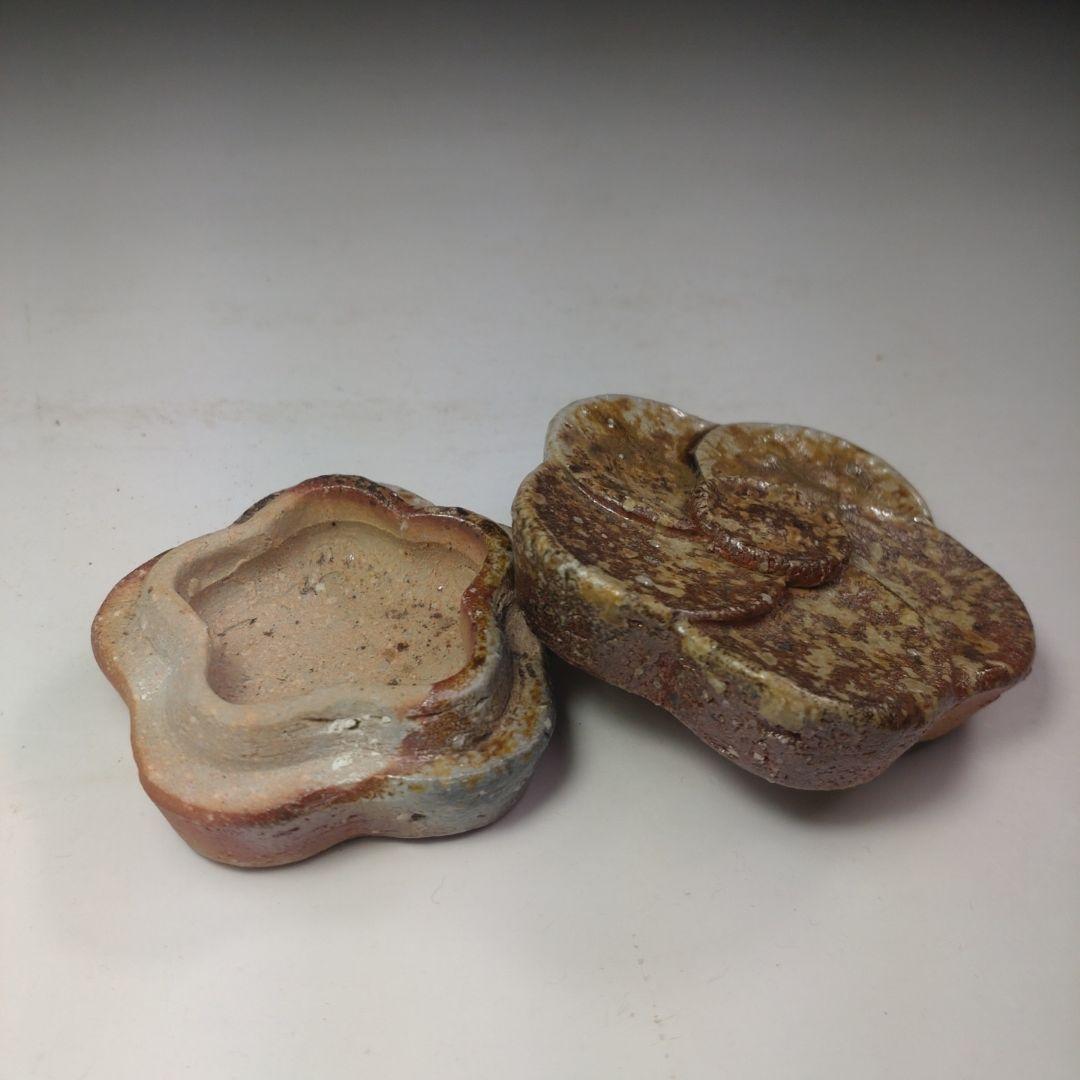 イ247 梅香合『信楽焼 上田直方作』『表千家 久田宗也（尋牛斎）極箱