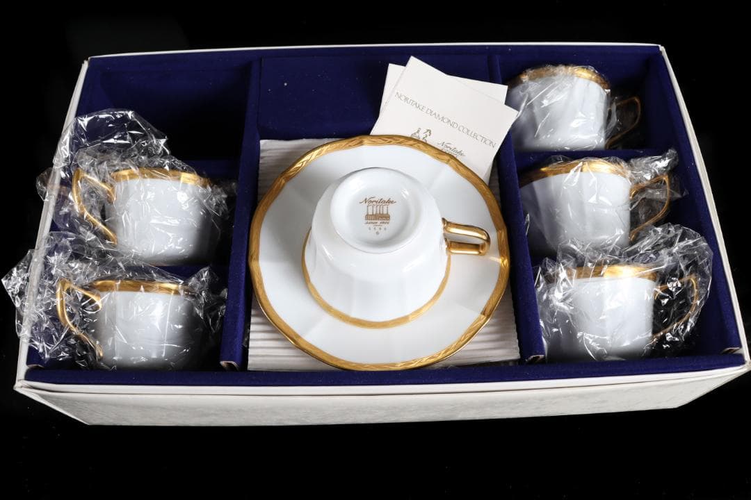 未使用ノリタケ ダイヤモンドコレクション オルフェウス 金彩 Noritake