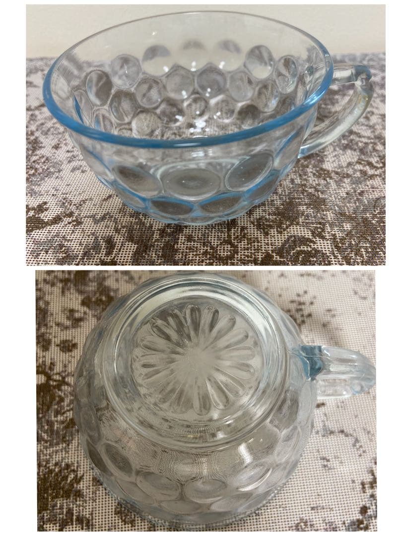 ファイヤーキングバブル サファイア カップ&ソーサー&ディナープレート 3セット