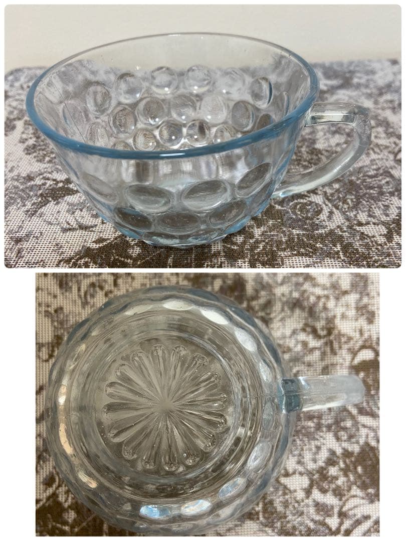 ファイヤーキングバブル サファイア カップ&ソーサー&ディナープレート 3セット