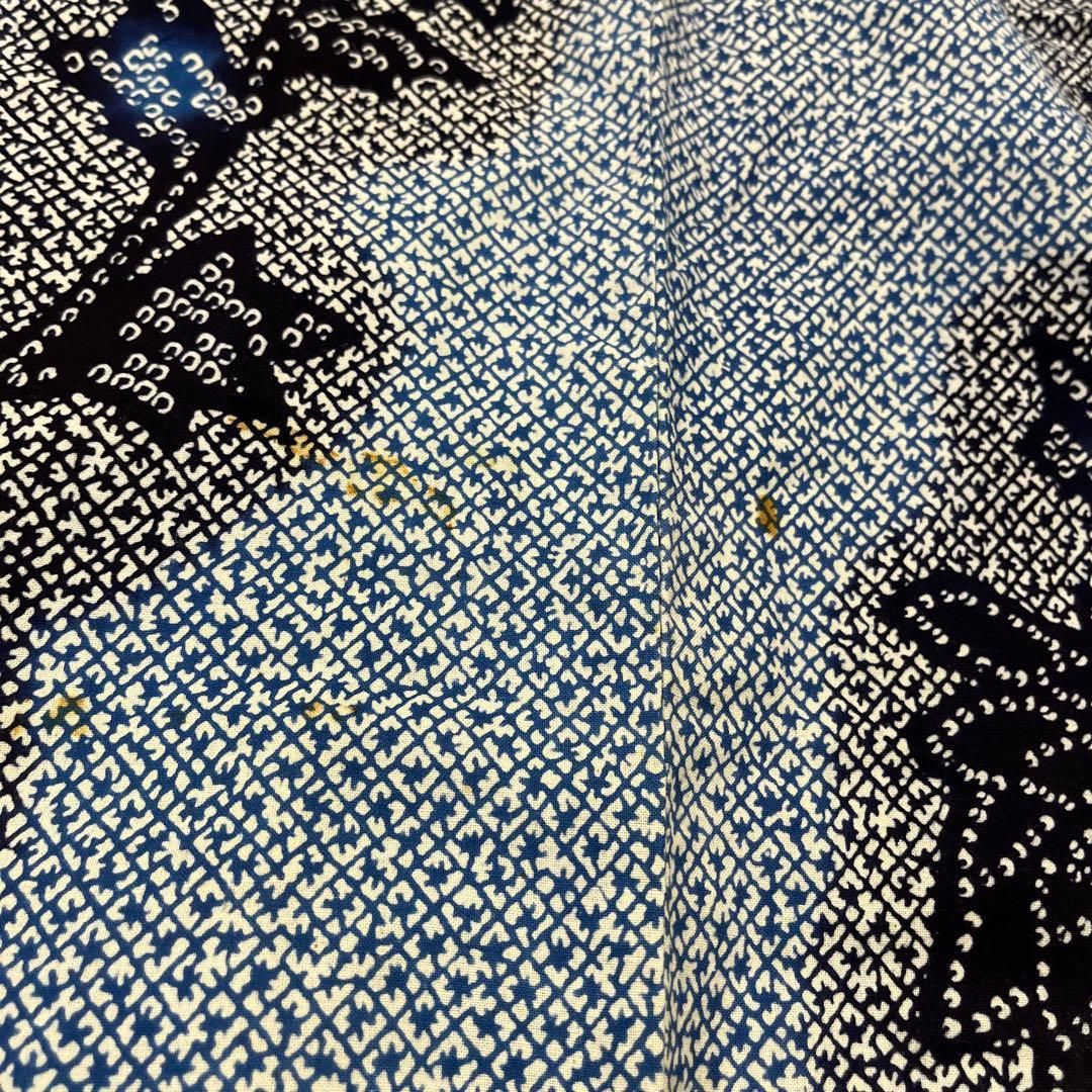 7 4 綿 絞り柄 浴衣 リメイク用