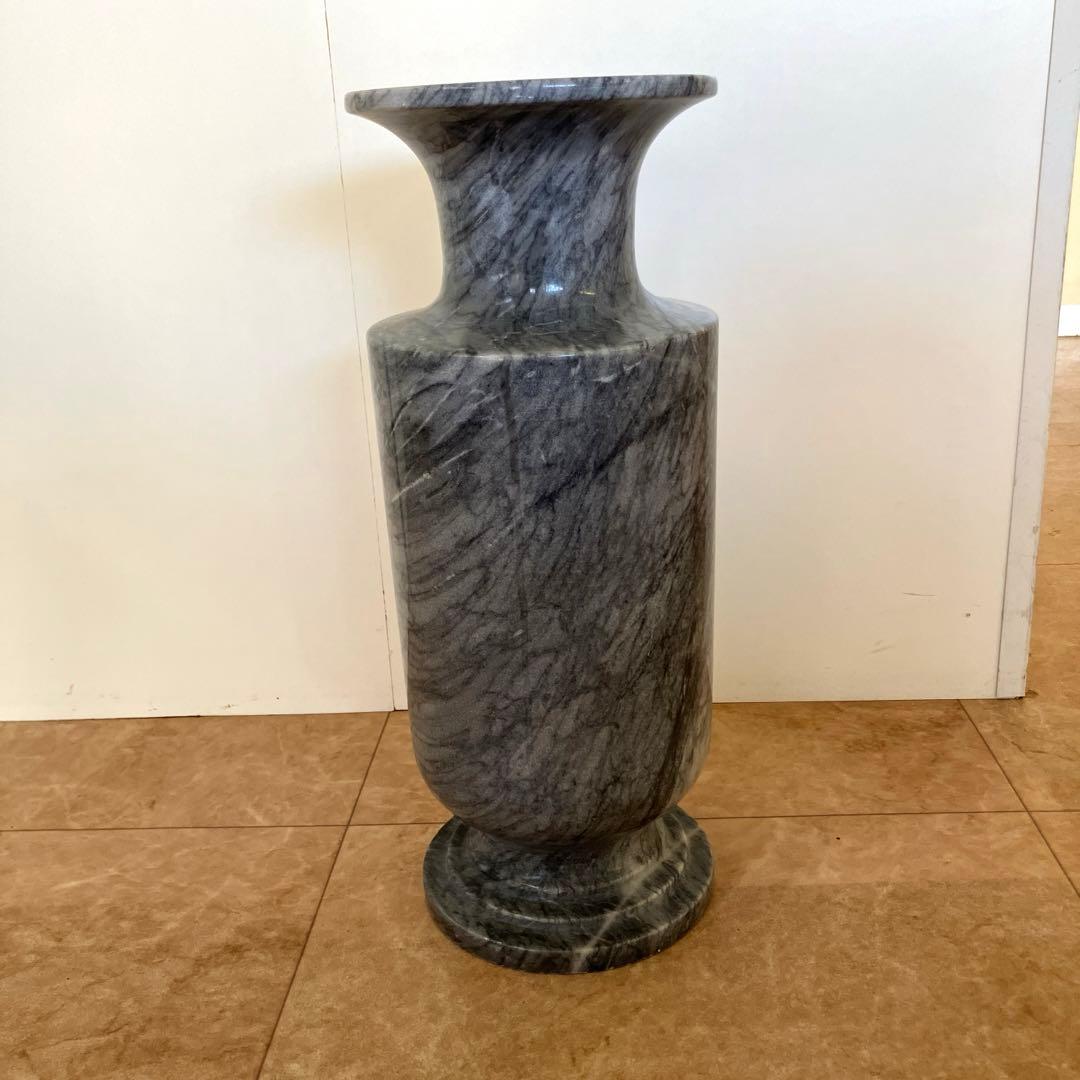 大きな大理石花瓶 フラワーベース 大サイズ 台湾花蓮 高級大理石 置物