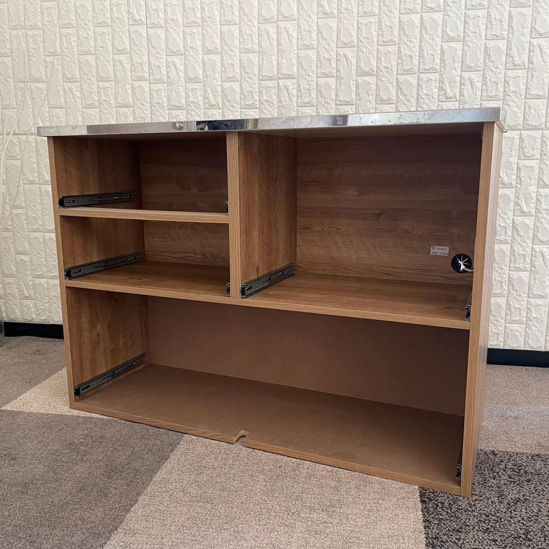 東京23区配送無料✨設置まで❗️キッチンカウンター　ワイド　幅120cm 美品