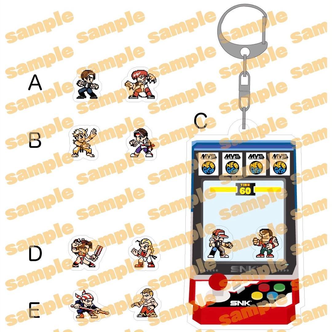 KOF アクリルフレークキーホルダー 全5種セット SNKネオジオポケット