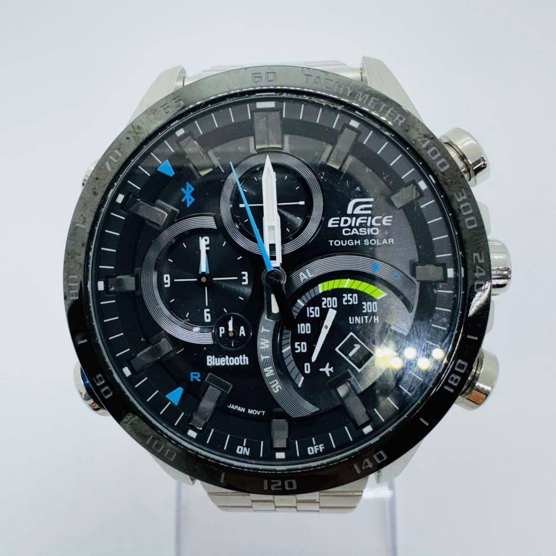 ✨CASIO✨カシオ✨エディフィス✨デイト✨ブラック文字盤✨クロノグラフ✨腕時計