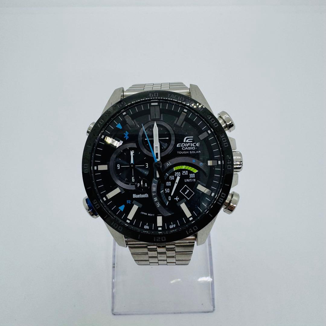 ✨CASIO✨カシオ✨エディフィス✨デイト✨ブラック文字盤✨クロノグラフ✨腕時計