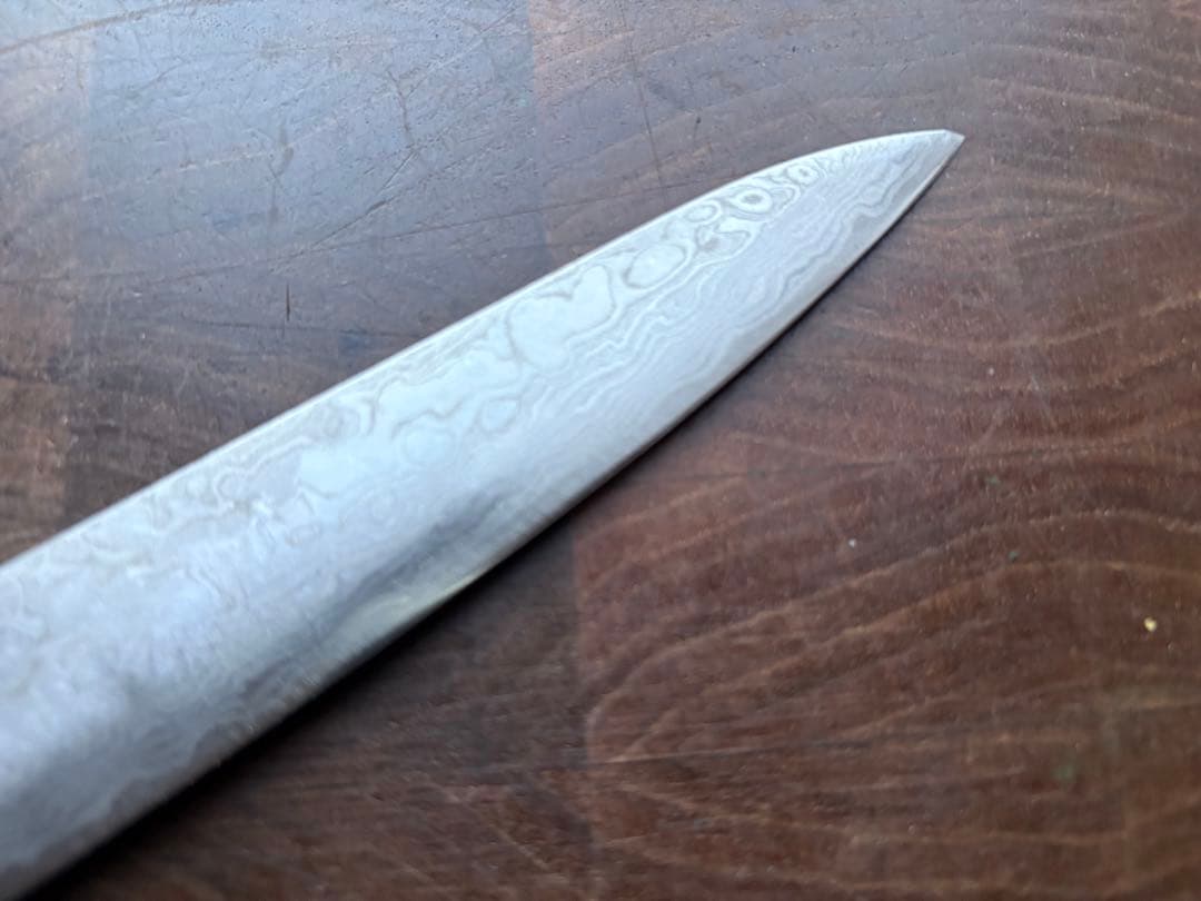 関　打刃物　VG10 ダマスカス　ペティナイフ　150mm 包丁　スタビライズ