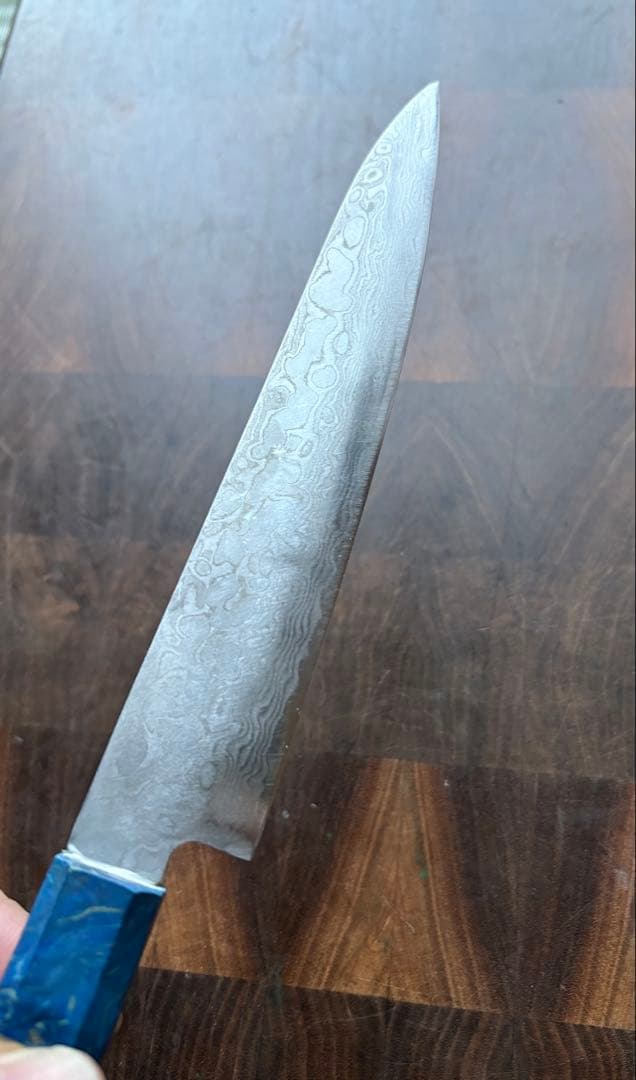 関　打刃物　VG10 ダマスカス　ペティナイフ　150mm 包丁　スタビライズ