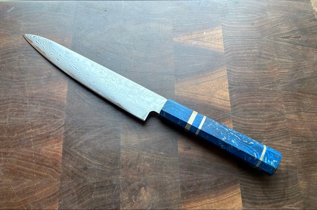 関　打刃物　VG10 ダマスカス　ペティナイフ　150mm 包丁　スタビライズ