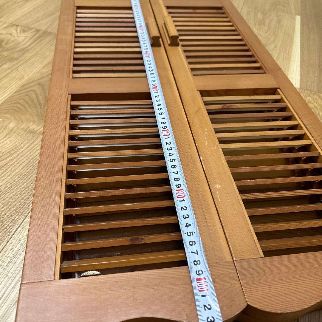 ダイイチサンギョウ　木製鏡 扉式ミラー