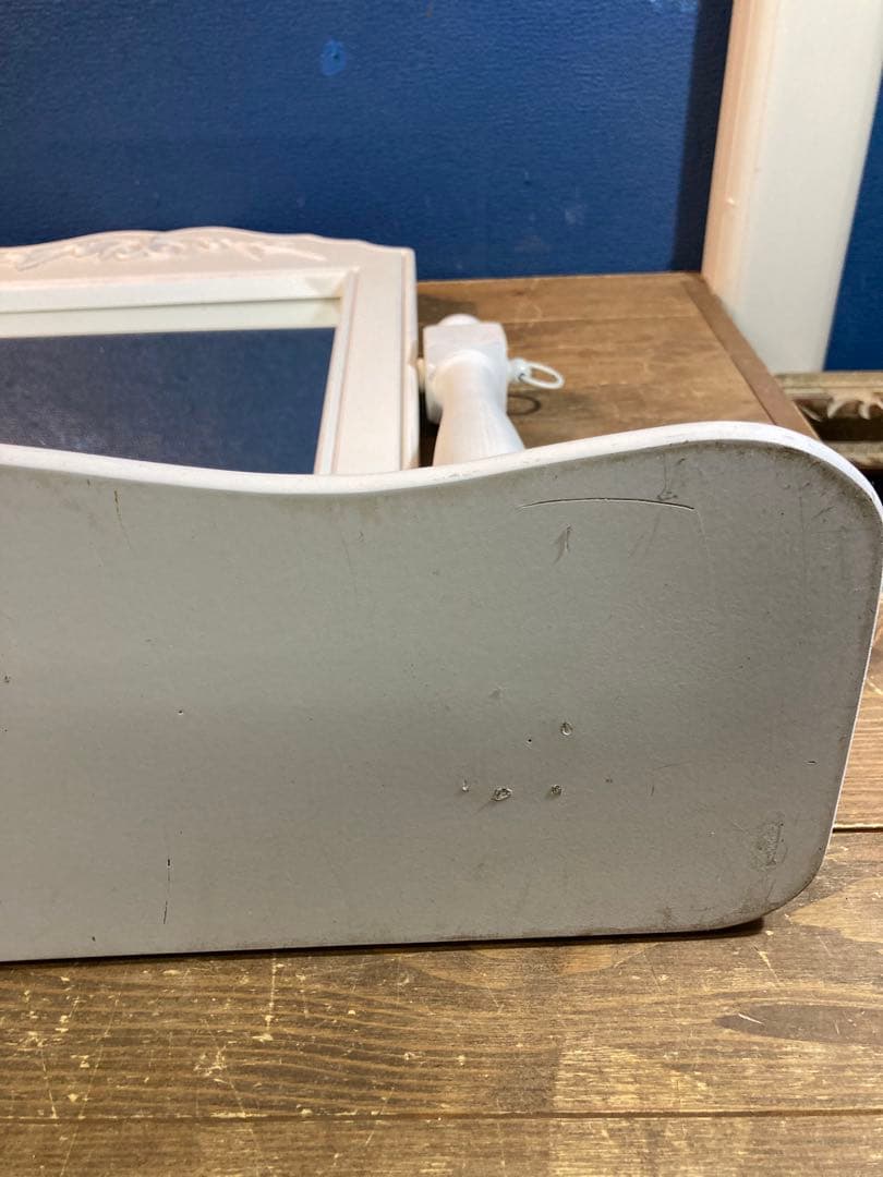 カントリーホーム フランス ヨーロピアン 卓上スタンドミラー ロココ調