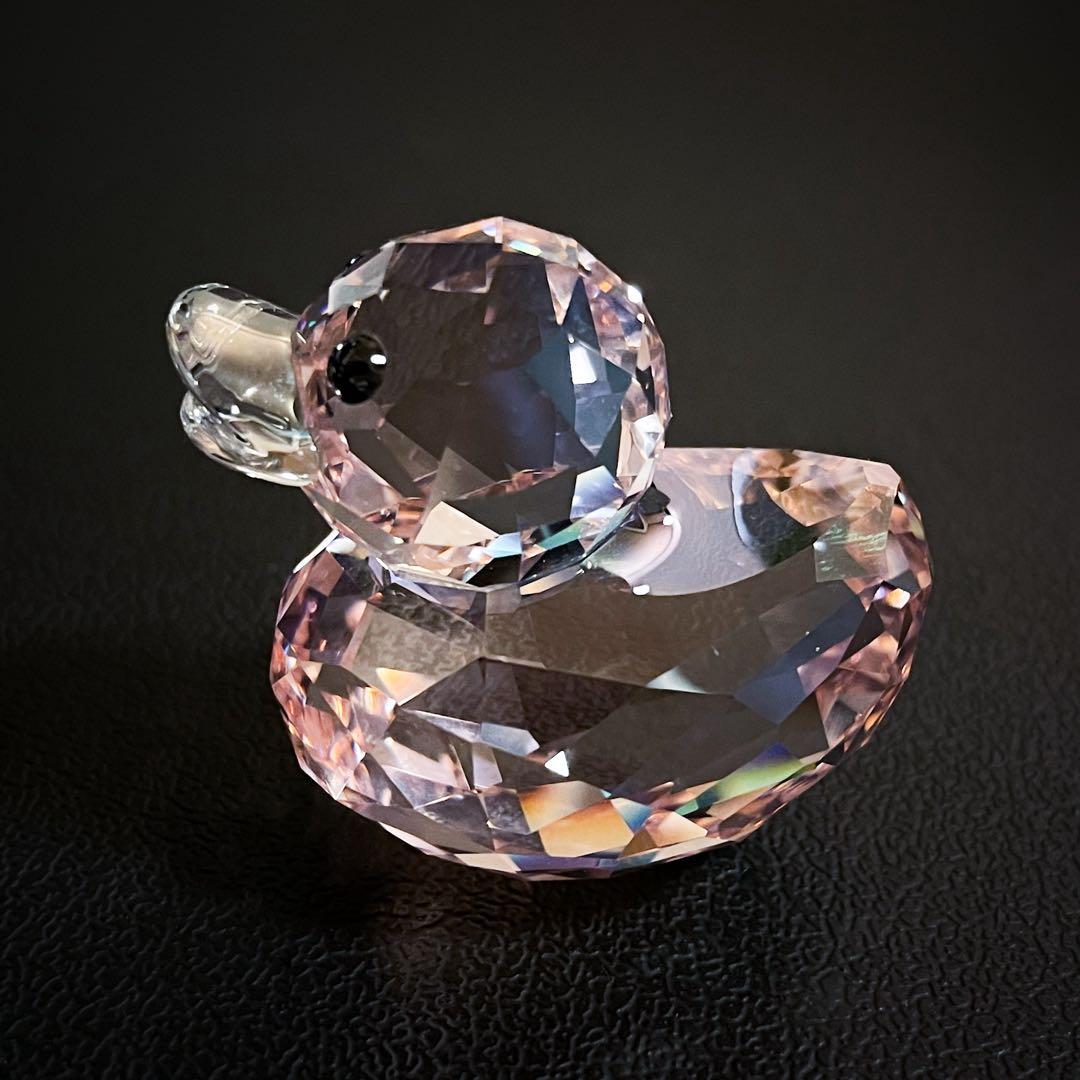 【スワロフスキー●ハッピーダック ピンク 2010／美品】