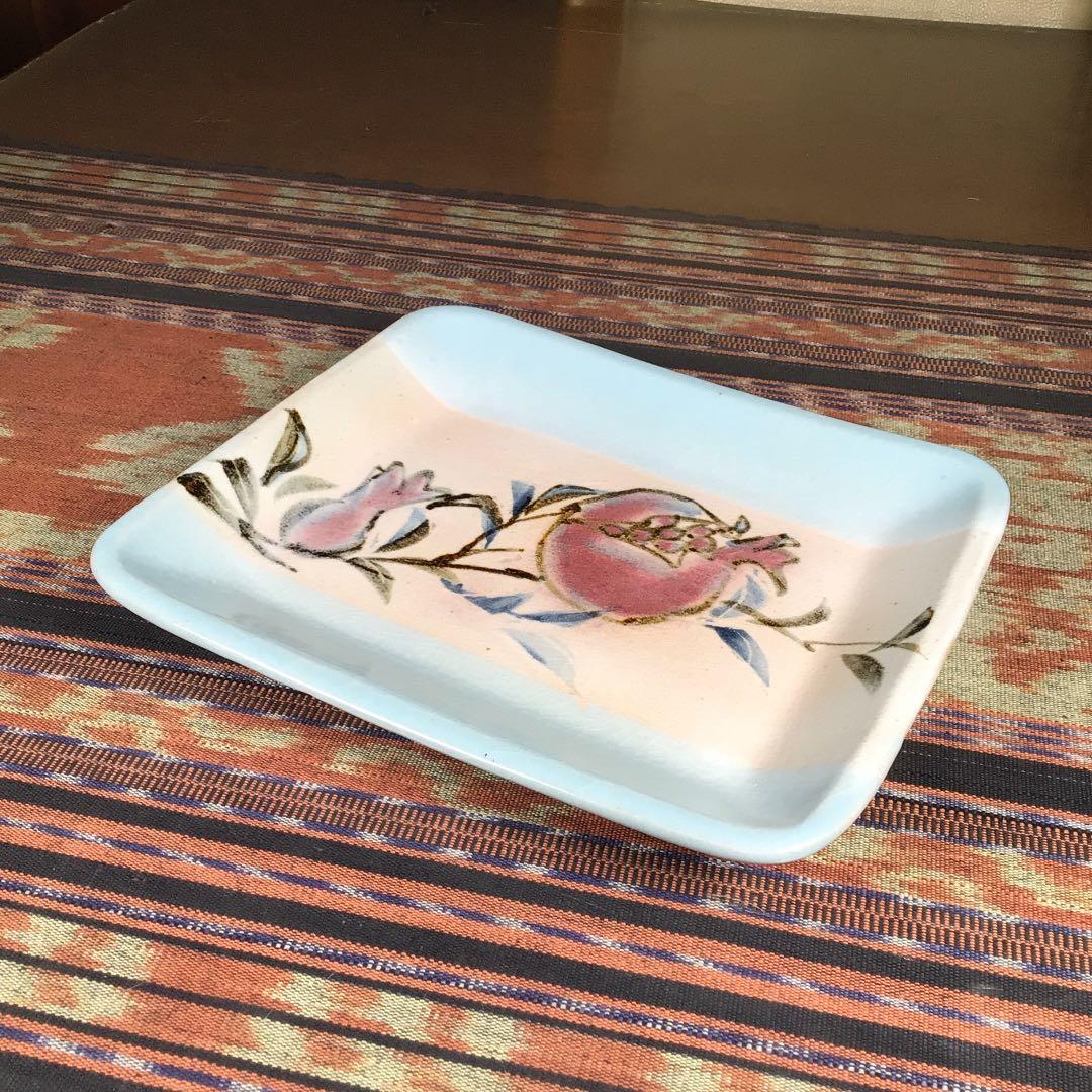 『スタうー特価』　妙高焼　高井　進　『鉄絵拓榴(ザクロ)文皿』　飾り皿