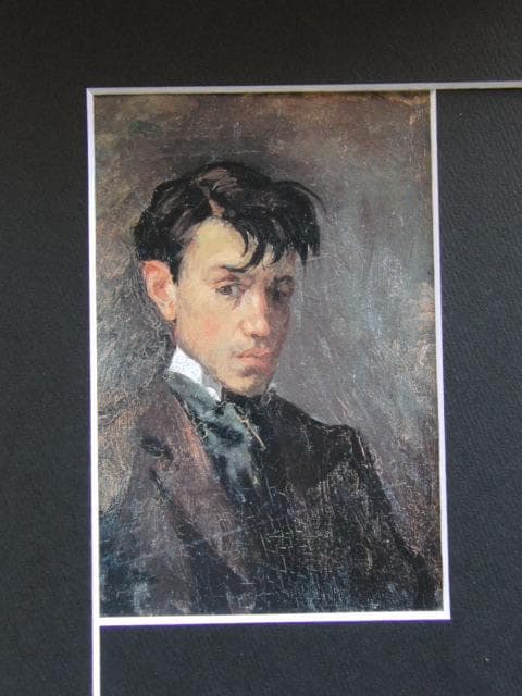 パブロ ピカソ、【自画像】希少な画集画より 初期作品、状態良好