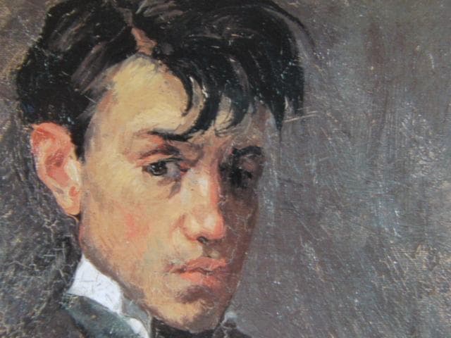 パブロ ピカソ、【自画像】希少な画集画より 初期作品、状態良好