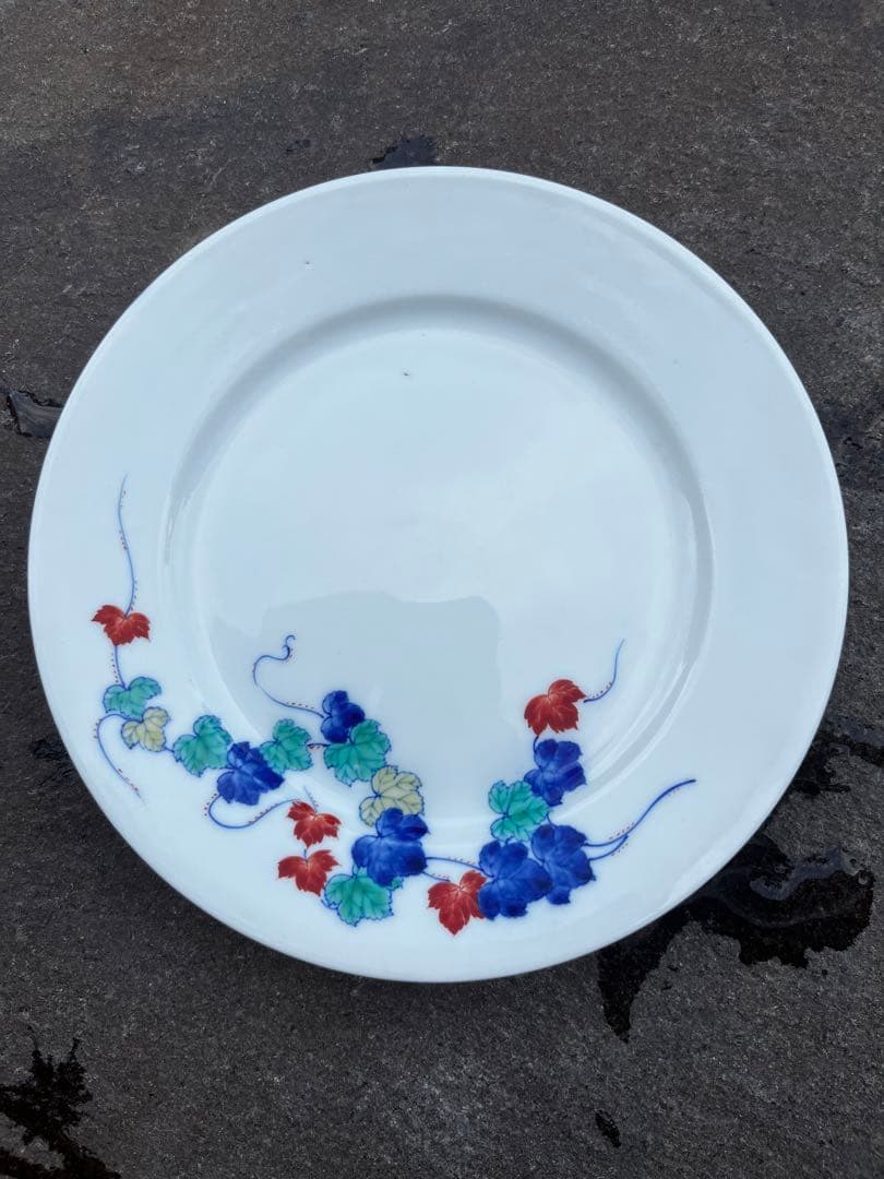 希少　香蘭社　有田焼　パン皿　20cm 4枚セット　アンティーク