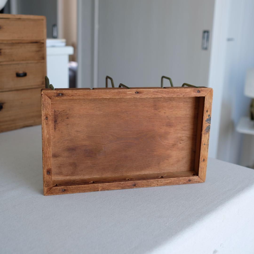 昭和前期 日本古道具 可動式ブックスタンド オーク材 台座付き 分解調整可