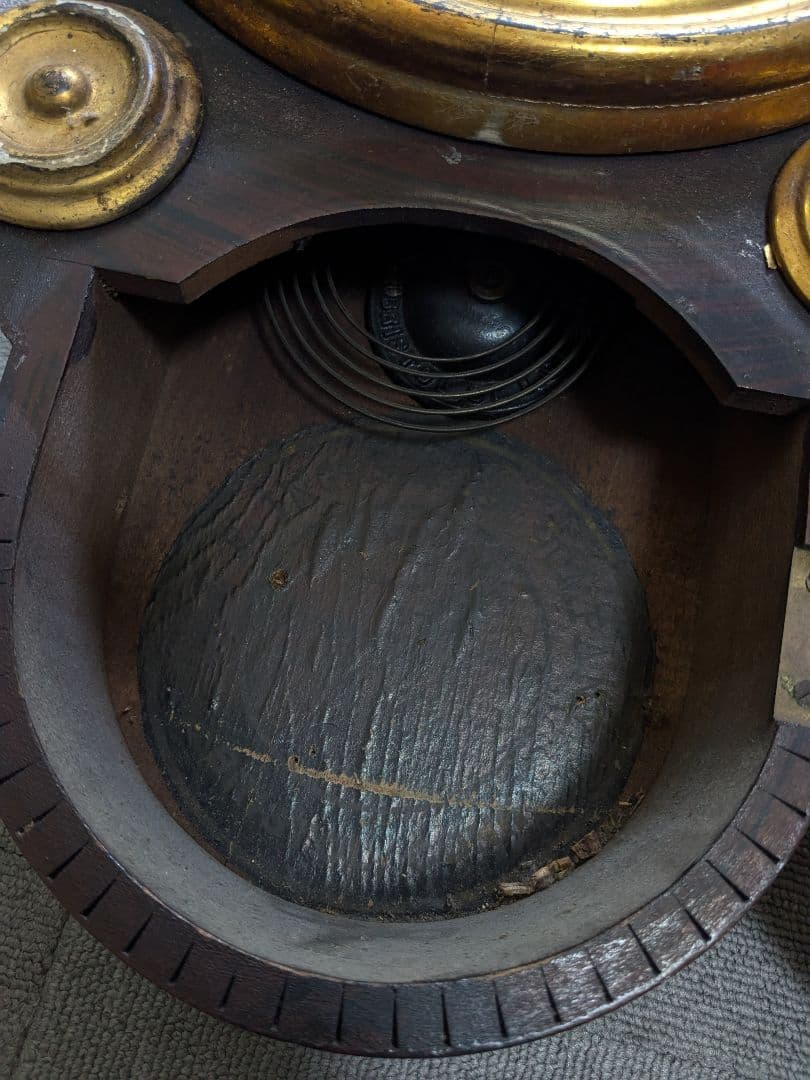 【ジャンク品】 イングラハム だるま時計 古時計 アンティーク ヴィンテージ