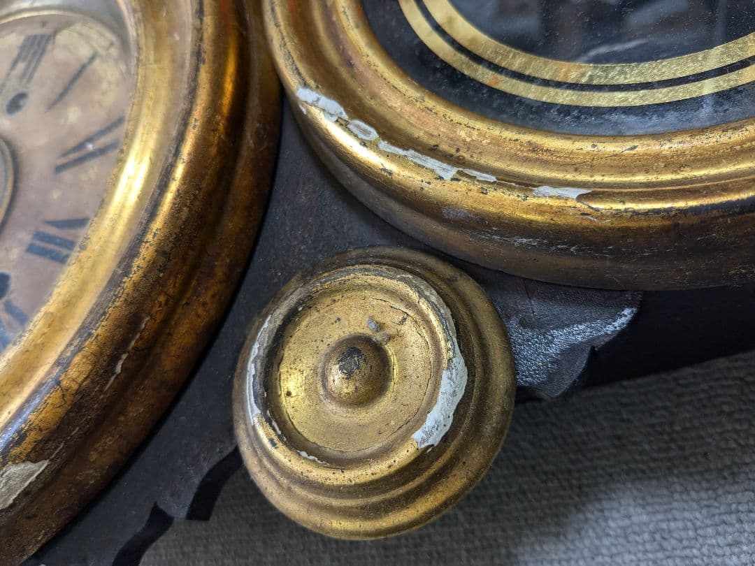 【ジャンク品】 イングラハム だるま時計 古時計 アンティーク ヴィンテージ