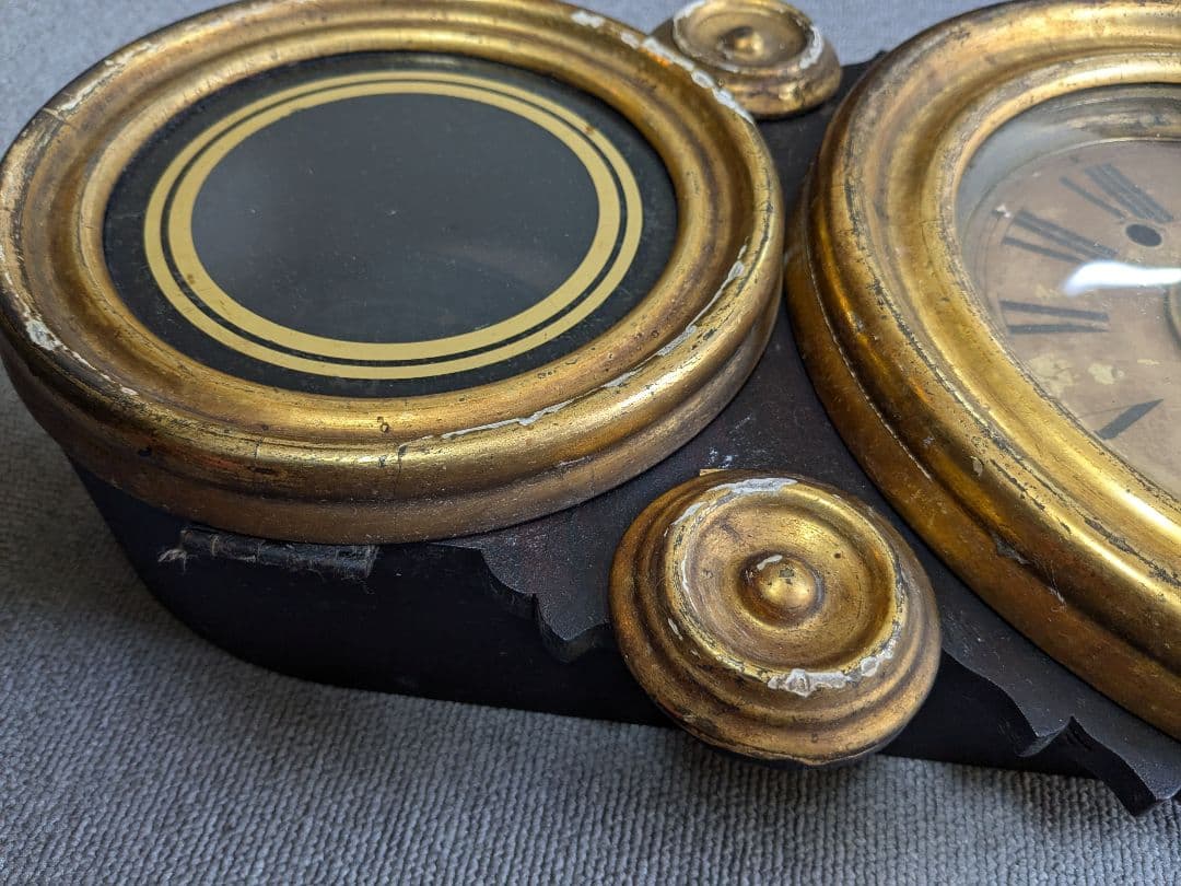 【ジャンク品】 イングラハム だるま時計 古時計 アンティーク ヴィンテージ