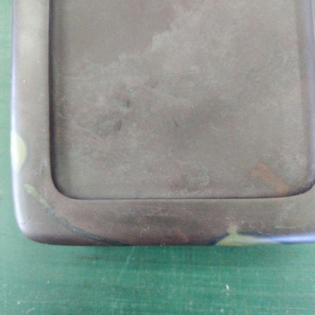 坑仔巌端渓　　20㎝ｘ12.5㎝ｘ4.5㎝　　実用硯