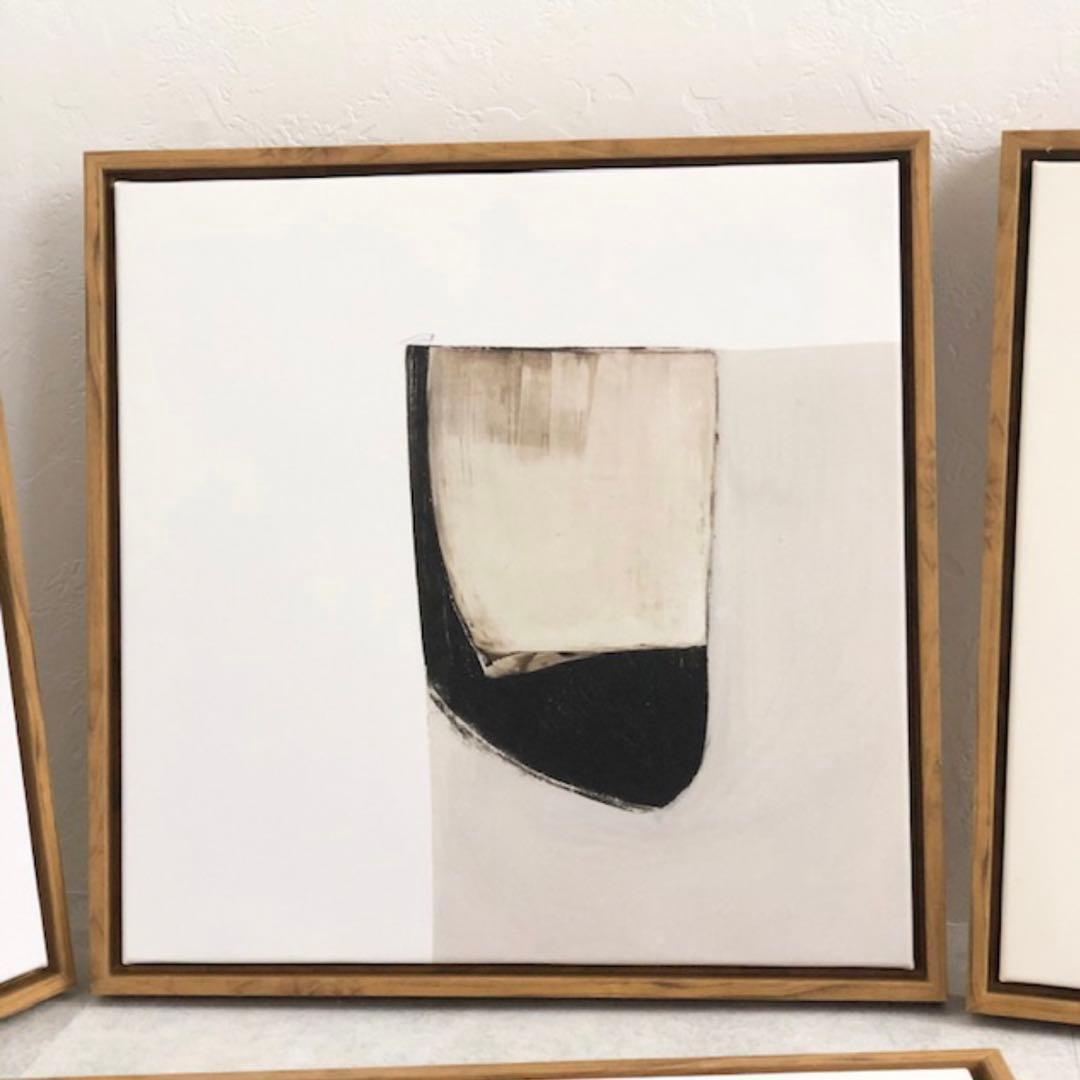 ART OF BLACK soak アートポスター フレーム付き 40×40cm