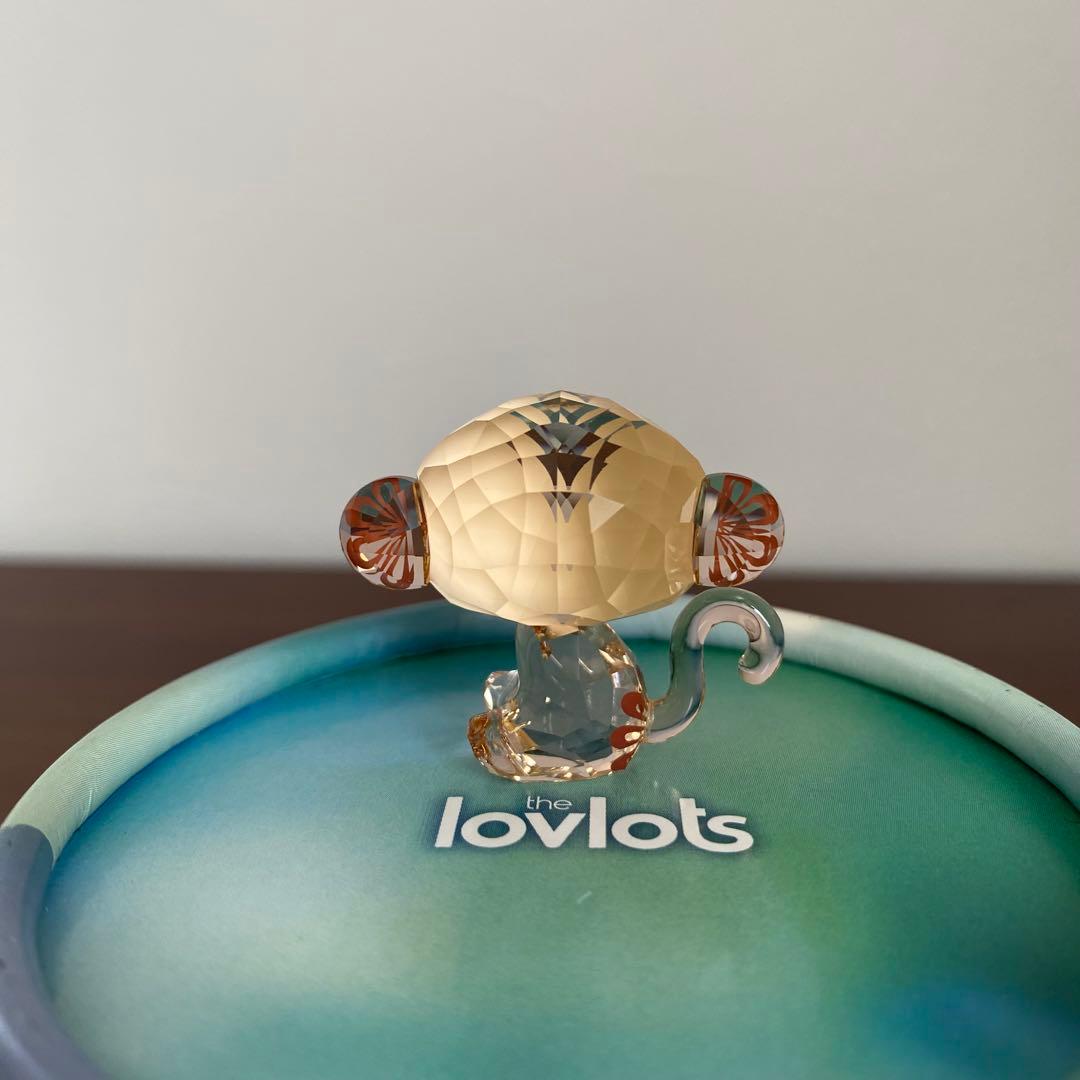 SWAROVSKI スワロフスキー クリスタル MONKEY サル 干支 置物