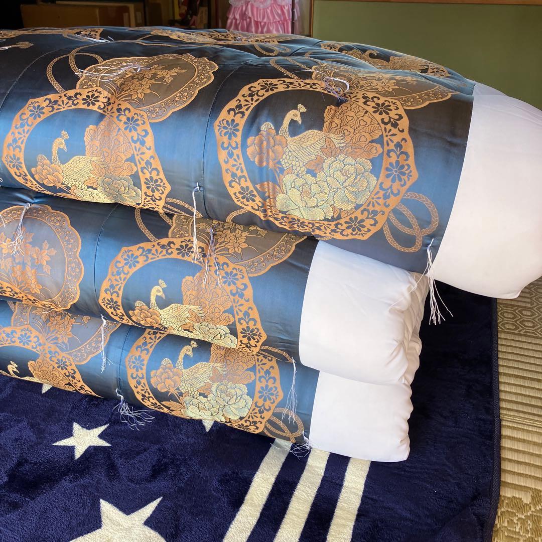 高級真綿布団 婚礼布団 掛け布団1敷布団2 ダブルサイズ - メルカリ