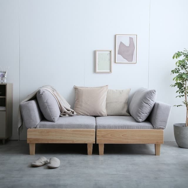 ソファベッド リクライニング ベッド ソファ インテリア グレー ブラウン