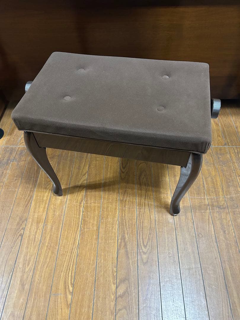 高低自在ピアノ椅子　YAMAHA 猫脚　ウォルナット