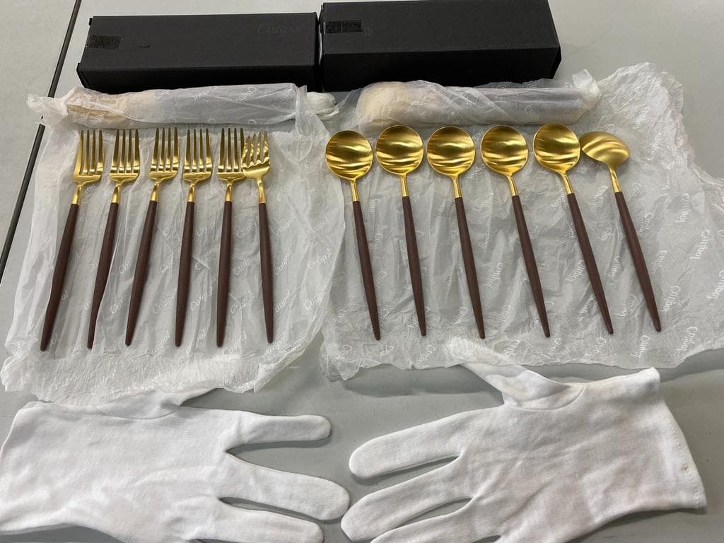 クチポール デザート フォーク スプーンセット24本セット