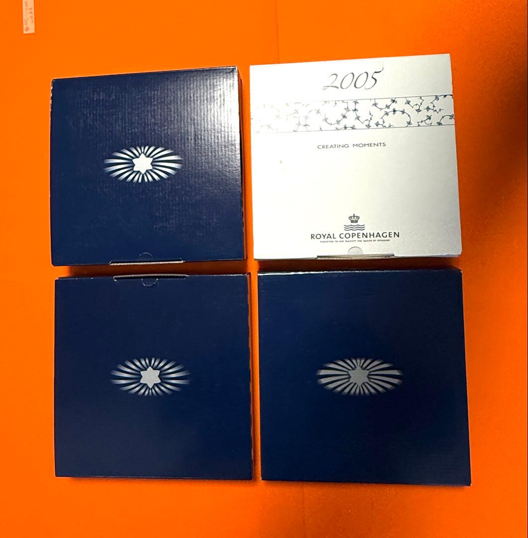 ロイヤルコペンハーゲン 冬の皿4枚セット 2002-2005