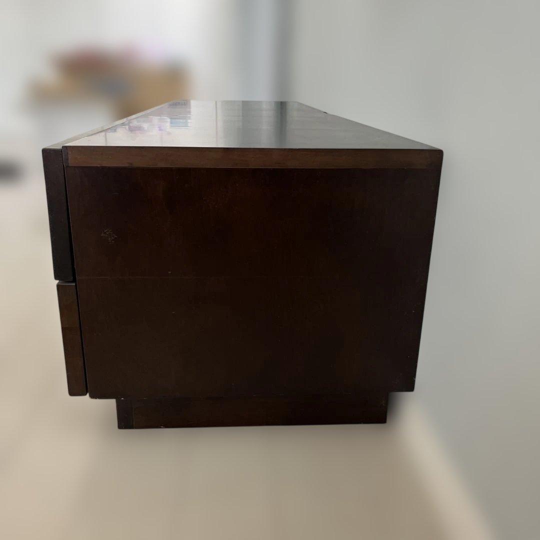 ダークブラウン木製テレビ台