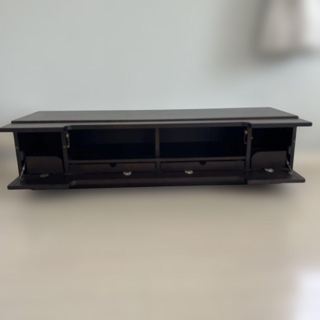 ダークブラウン木製テレビ台