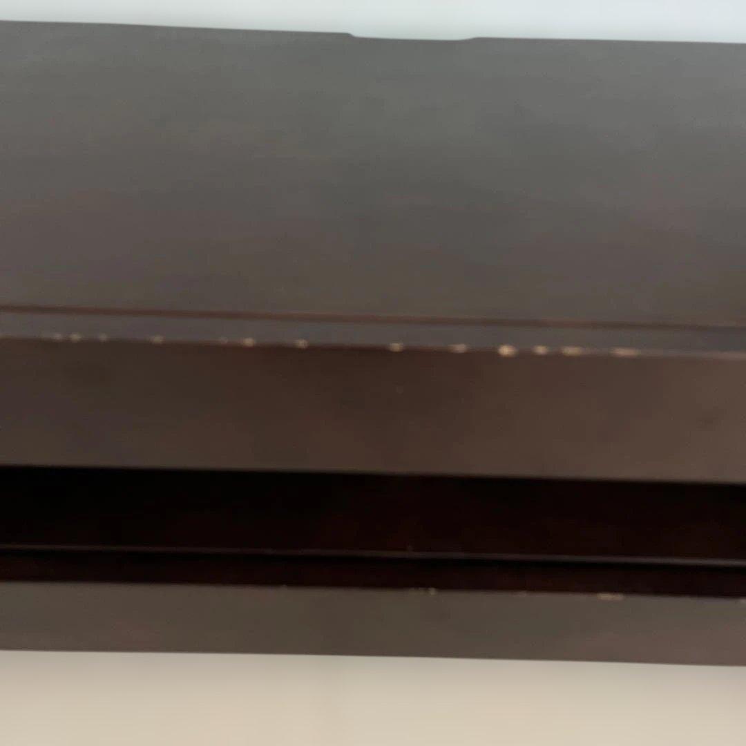 ダークブラウン木製テレビ台