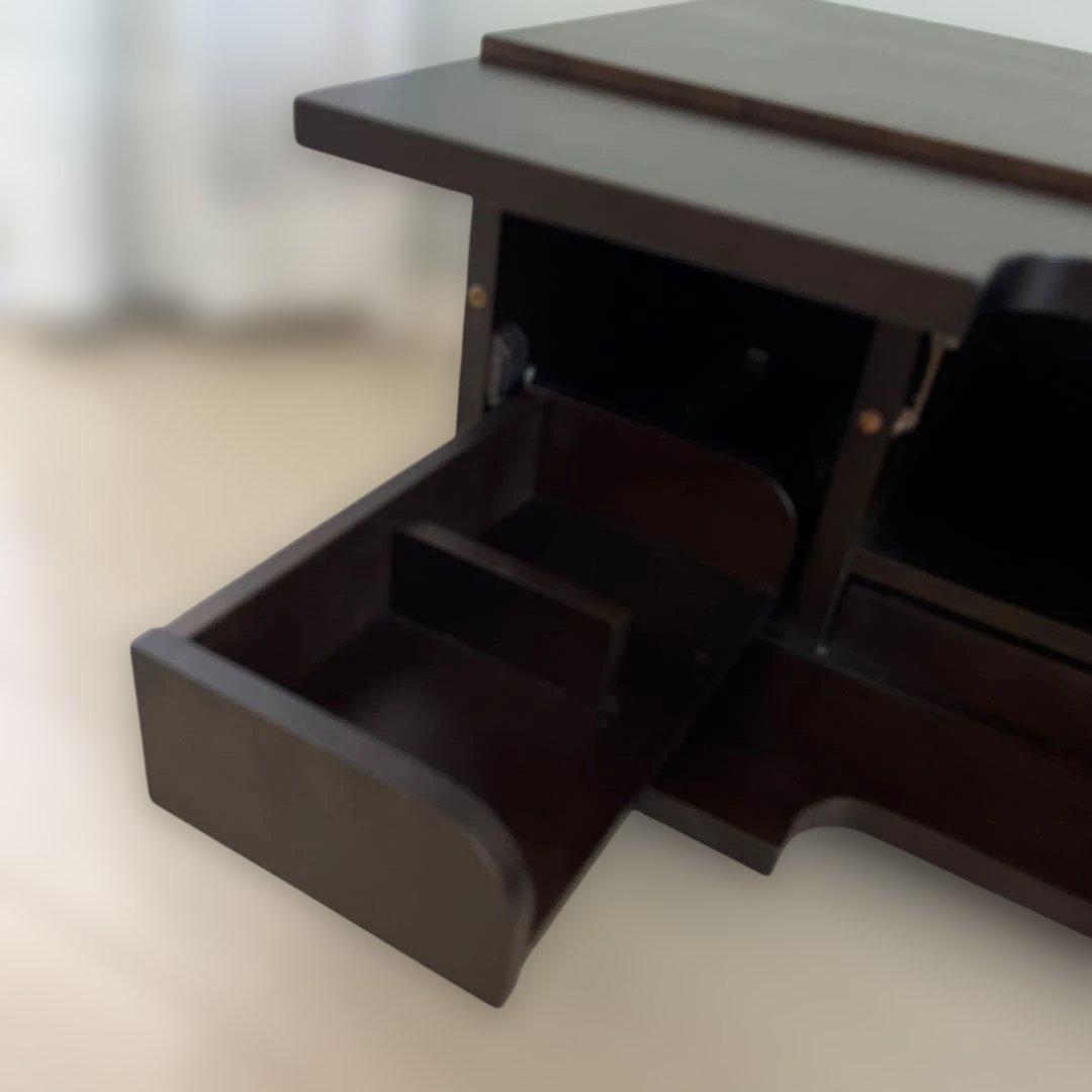 ダークブラウン木製テレビ台