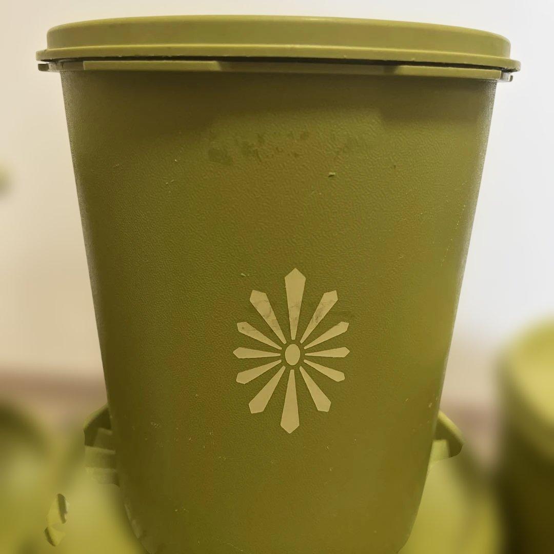 TUPPERWEAR タッパーウェア5点セット ヴィンテージ レトロ - メルカリ