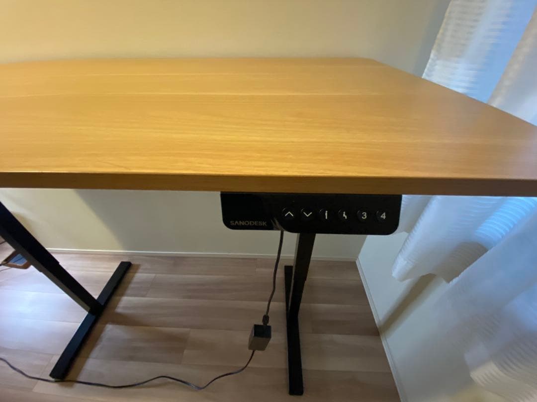 【美品】SANODESK 電動昇降式デスク 140×70 ※発送日未確定