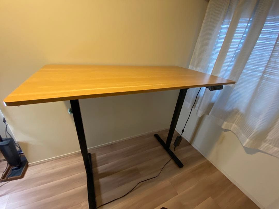 【美品】SANODESK 電動昇降式デスク 140×70 ※発送日未確定