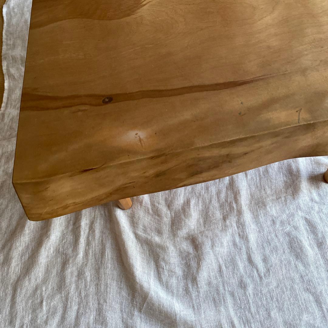 リビングテーブル　一枚板　ミズメザクラ