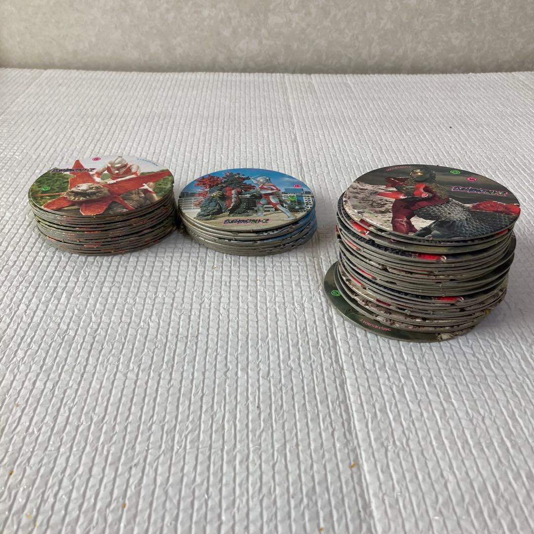 TS60ウルトラマン メンコ 3種 まとめ売り 昭和レトロ 輪ゴム劣化跡あり